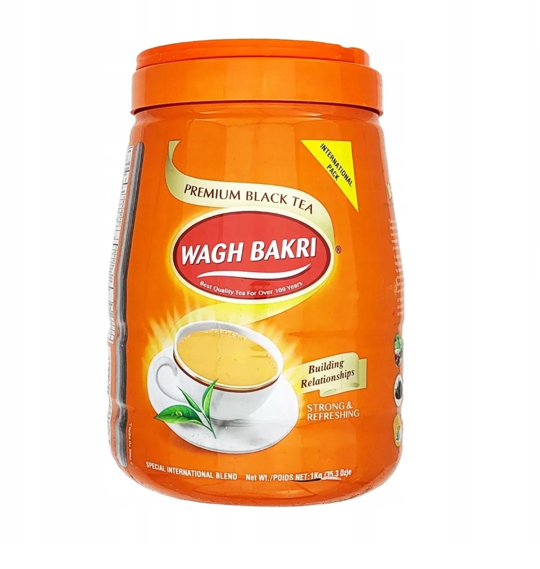 WAGH BAKRI TEA JAR 1 KG
CZARNA HARBATA