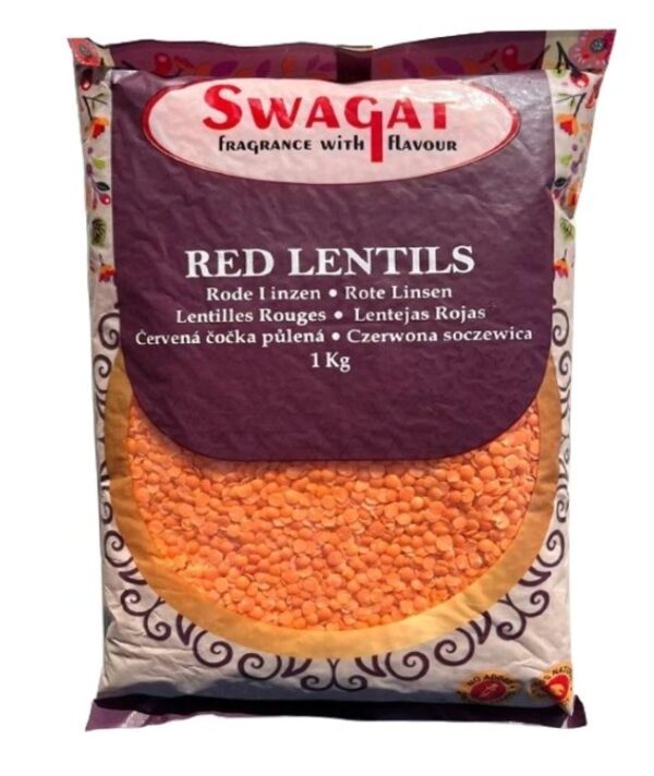SWAGAT RED LENTIL 1KG.