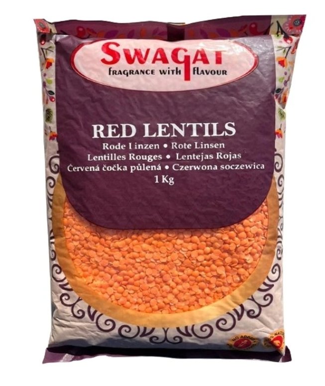 SWAGAT RED LENTIL 1KG.